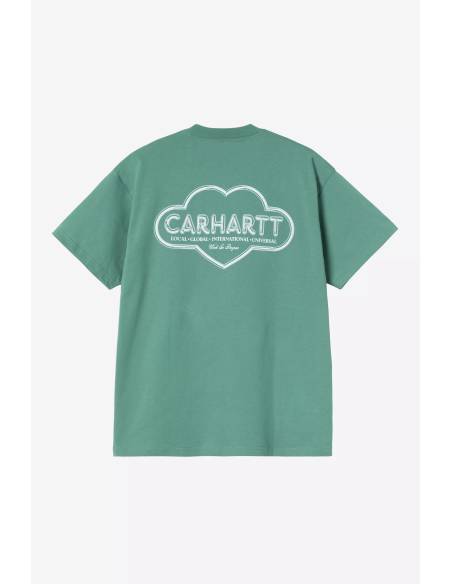 Camiseta moda CARHARTT WIP CLOUR HEARD VERDE
