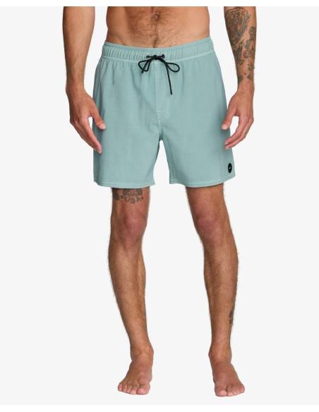 Bañador moda RVCA PIGMENT LISO VERDE CLARITO