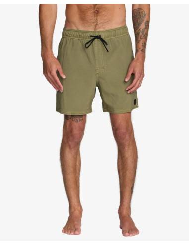 Bañador moda RVCA PIGMENT LISO KAKI