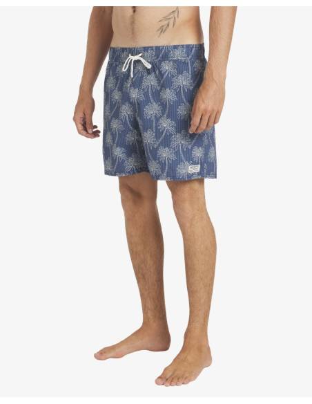 Bañador moda RVCA EXOTICA ESTAMPADO AZUL