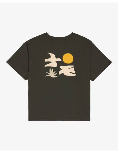 Camiseta mujer moda RVCA COASTAL GRIS...