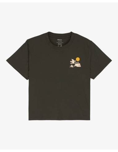 Camiseta mujer moda RVCA COASTAL GRIS...