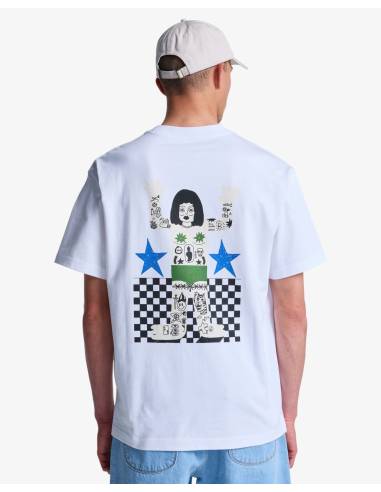 Camiseta moda RVCA AF BONHOMME BLANCA