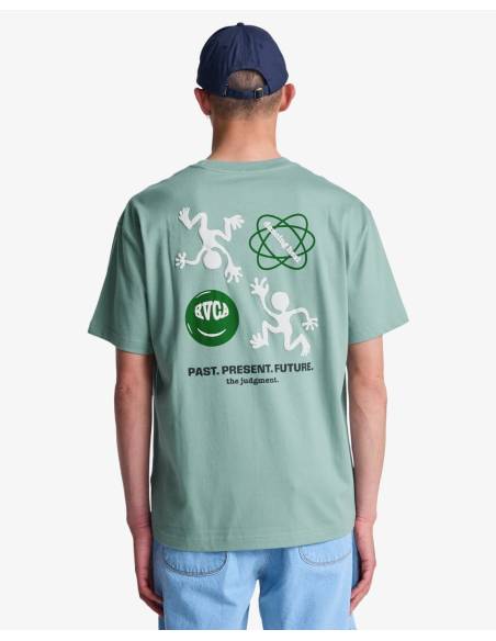 Camiseta moda RVCA JUGEMENT VERDE CLARITA