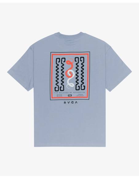 Camiseta moda RVCA AMAZE CELESTE