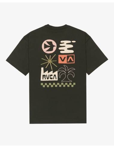 Camiseta moda RVCA MIRAGE ANTRACITA