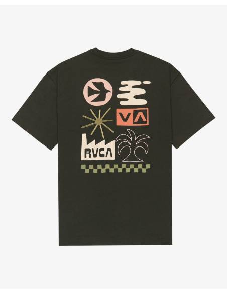 Camiseta moda RVCA MIRAGE ANTRACITA