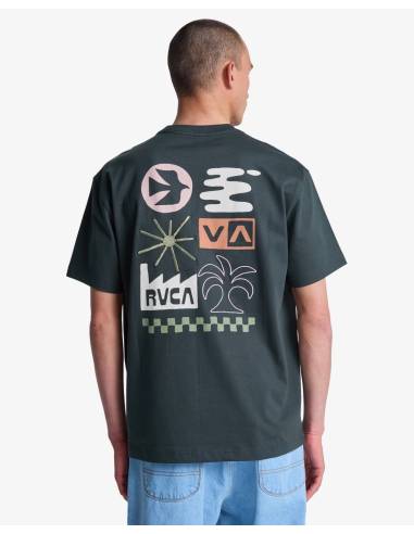 Camiseta moda RVCA MIRAGE ANTRACITA