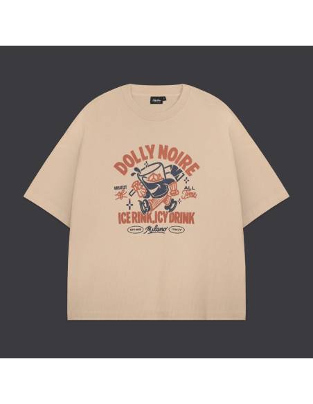 Camiseta moda DOLLY NOIRE ICE RINK BEIG