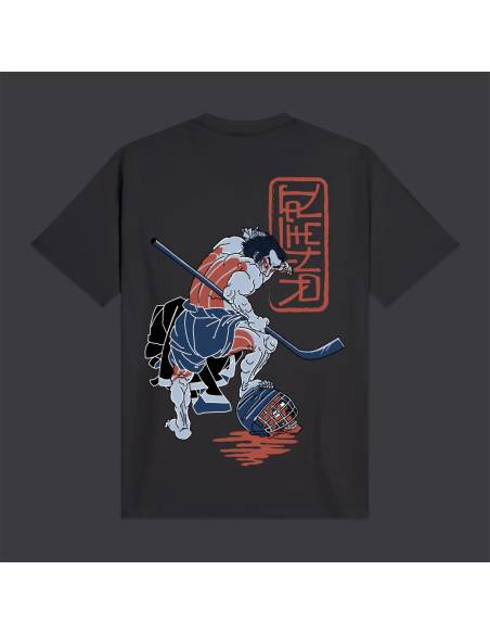 Camiseta moda DOLLY NOIRE SAMURAI ON ICE ANTRACITA