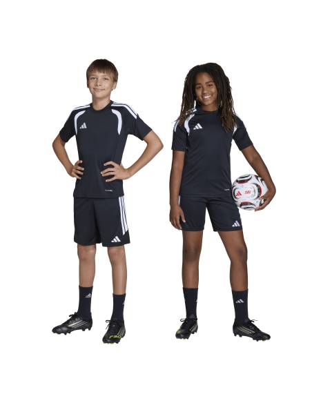 Bermuda junior moda ADIDAS TIRO POLI NEGRA