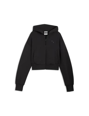 Sudadera moda PUMA HOOD OPEN NEGRA