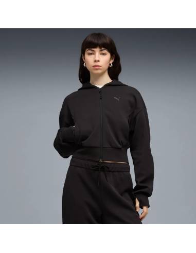 Sudadera moda PUMA HOOD OPEN NEGRA