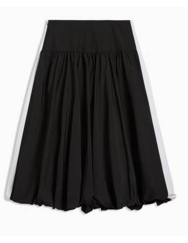 Falda mujer moda PUMA WOVEN MIDI NEGRA