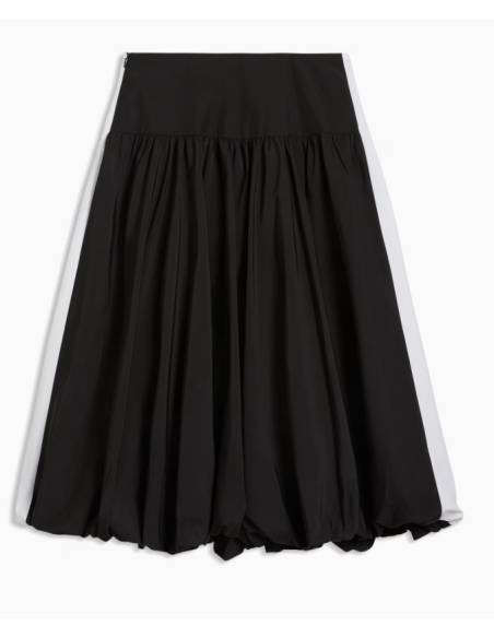 Falda mujer moda PUMA WOVEN MIDI NEGRA