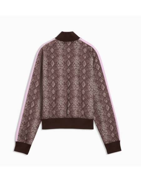 Sudadera mujer moda PUMA OPEN ESTAMPADA ROSA Y MARRON