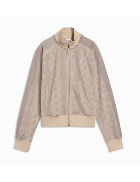 Sudadera mujer moda PUMA OPEN ESTAMPADO BEIG