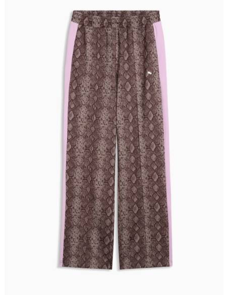 Pantalon mujer moda PUMA Estampado serpiente marron