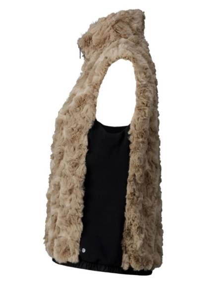 Chaleco mujer moda LUHTA HUITTLAHTI TOSTADO
