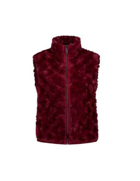 Chaleco mujer moda LUHTA HUITTLAHTI BURDEOS