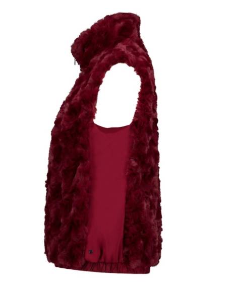 Chaleco mujer moda LUHTA HUITTLAHTI BURDEOS
