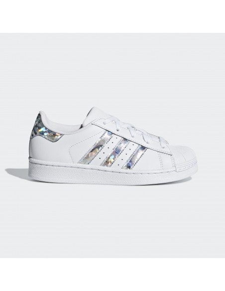 Zapatilla junior Adidas Superstar Plata