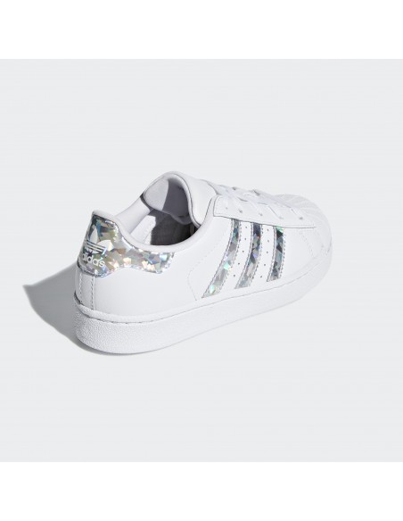 Zapatilla junior Adidas Superstar Plata
