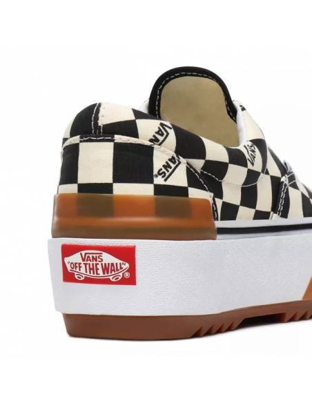 Zapatilla mujer Vans ERA STACKED Negra-Cuadros