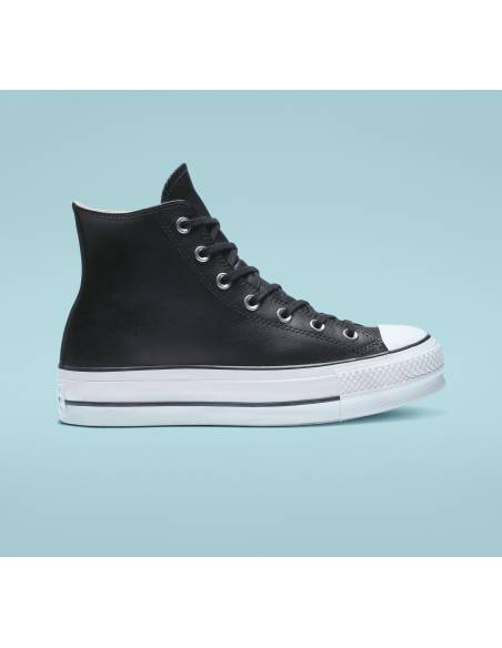 Bota mujer Converse PLATAFORMA Negra Piel